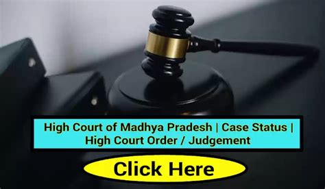 case status high court of madhya pradesh